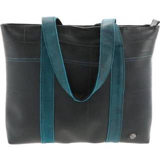 👉 Autoband blauw active Ramblas ? stijlvolle shopper van en ecoleer - 8719743361706