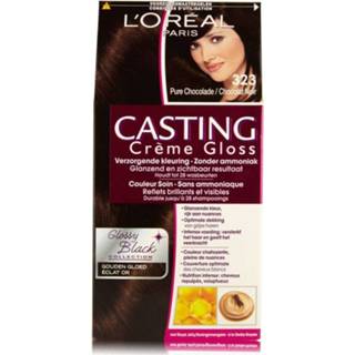 👉 Dag crème goudbruin parelmoer active L'Oréal Casting Gloss 323 Hot Chocolate Donker 3600521365830