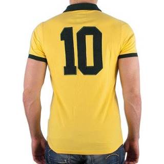 👉 Polo shirt geel Carre Magique - Brazilië Legende n°10