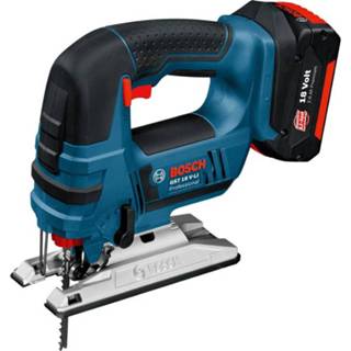Bosch GST 18 V-Li Li-Ion accu decoupeerzaag, in L-Boxx active 060158J300 / 1017 Accu decoupeerzaag active Bosch GST 18 V-Li V Li-Ion set (2x 3.0Ah accu) in L-Boxx 3165140586597