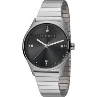👉 Rekband zwart staal active Esprit Horloge VinRose staal/rekband 34 mm matzilver-zwart ES1L032E0105 4894626010675