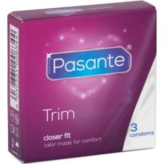 👉 Condoom latex transparant Pasante Trim condooms 5032331006821 5032331008351 5032331008344