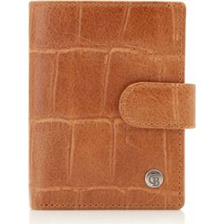 👉 Portemonnee bruin leer nederland mannen castelijn & Beerens Cocco Mini Wallet Licht