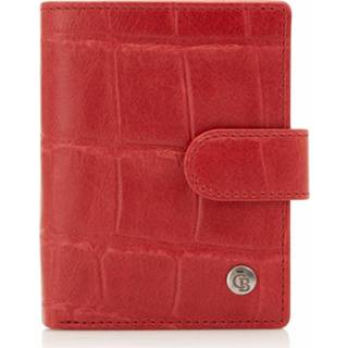 👉 Portemonnee rood leer nederland mannen castelijn & Beerens Cocco Mini Wallet