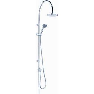 👉 Douche combinatie chroom Kludi douchecombinatie set Dual Shower System, chroom, diam 173mm, opbouw 4021344046284