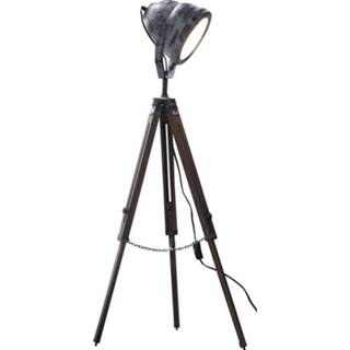 👉 Vloerlamp grijs metaal Wezer 116 cm hoog -