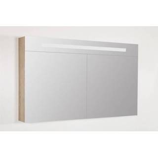👉 Spiegel kast Legno Calore Saniclass Double Face spiegelkast 120x70x15cm 2 deuren met LED verlichting 7093 8718546374111