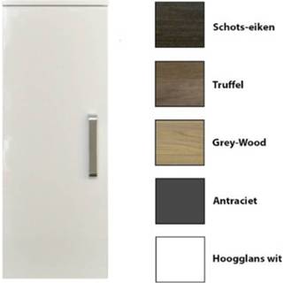 👉 Kolomkast schots-eiken MDF QX Sanicare Soft-Close Deur Chromen Greep 90x33,5x32 cm 8719304240785