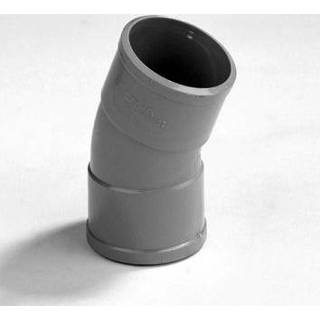 👉 Lijmmof PVC Dyka Bocht 2x 22.5° keurmerk BRL52100 40mm 8716936013701