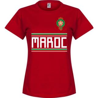 👉 Shirt rood vrouwen Marokko Dames Team T-Shirt -