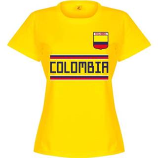 👉 Shirt geel vrouwen Colombia Dames Team T-Shirt -