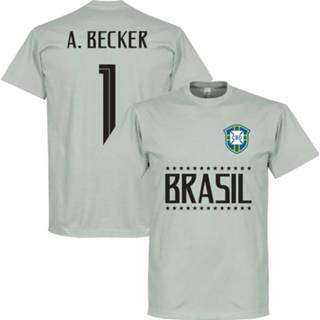 👉 Shirt grijs Brazilië A. Becker Keeper Team T-Shirt - Licht