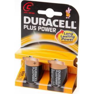 👉 Batterij Duracell Engelse staaf 1.5v lr14 C blister van 2 batterijen