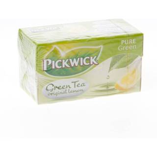 Pickwick Green Tea original lemon doosje met 80 zakjes