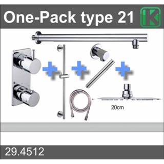 👉 Wiesbaden one-pack inbouwthermostaatset type 21 (20cm ufo) 8718858071265
