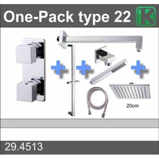 👉 Wiesbaden one-pack inbouwthermostaatset type 22 (20cm) 8718858071272