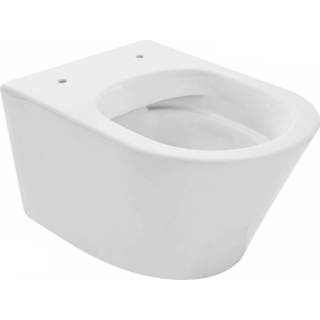 👉 Toiletpot keramiek spoel afesta wit Mat Mueller randloos 52cm 7432030558528
