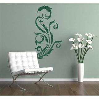 👉 Ornament nederlands Gekruld Bloemen Muursticker