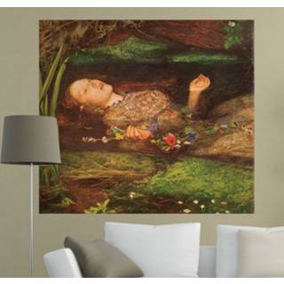 👉 Muursticker nederlands Schilderij van Ophelia