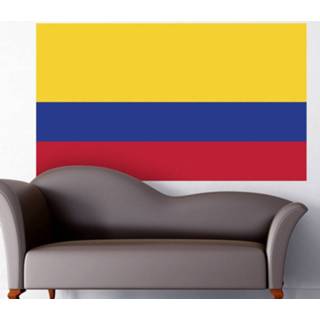 👉 Muursticker nederlands vlag Colombia