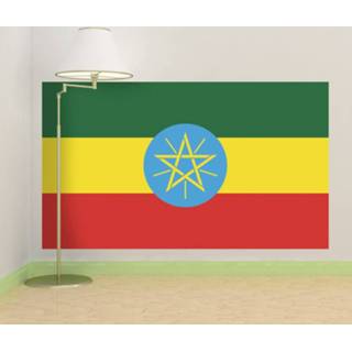 👉 Muursticker nederlands vlag Ethiopië