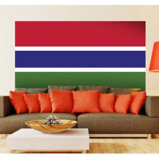 Muursticker nederlands vlag Gambia