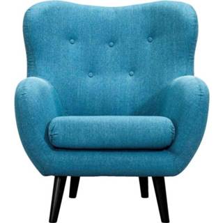 👉 Fauteuil turkoois stof Viborg - turquoise Leen Bakker 8714901541662