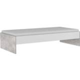 Demeyere bed Concrete - wit/betongrijs - 90x200 cm - Leen Bakker