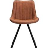 👉 Eetkamer stoel kunstleder modern Eetkamerstoel Cas - cognackleur Leen Bakker 8714901663999