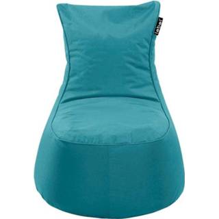 👉 Loungestoel blauw polyester Lebel - 100x80x80 cm Leen Bakker 8717237145726