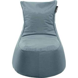 👉 Lounge stoel polyester blauw Lebel loungestoel - agave 100x80x80 cm Leen Bakker 8717237151581