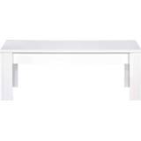 Salon tafel wit klassiek hout Salontafel Amalfi - hoogglans 45x122x65 cm Leen Bakker 8024963088600
