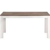 👉 Eettafel bruin wit melamine Eetkamertafel Lynn - eikenkleur 77x160x90 cm Leen Bakker 8714901288031