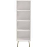 👉 Boekenkast wit MDF#Hout Hout#MDF Soft Line smal - Leen Bakker 5707252056384