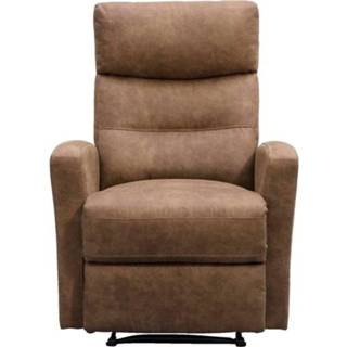 👉 Relax fauteuil stof scandinavisch bruin Relaxfauteuil Jackson - licht Leen Bakker 5705994998573