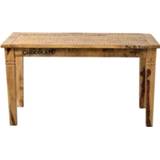 👉 Eettafel hout bruin rechthoekig stoer Eetkamertafel Guus - 76x140x70 cm Leen Bakker 4055195191404
