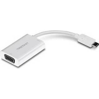 👉 Wit Trendnet TUC-VGA2 USB-C VGA kabeladapter/verloopstukje 710931180107