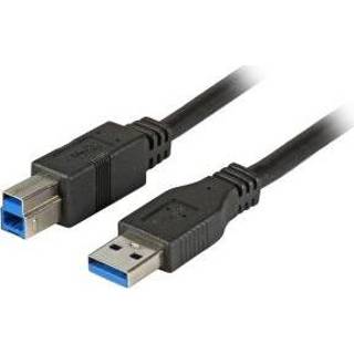 👉 Zwart mannen EFB Elektronik 3.0m USB 3.0 A/B 3m A B Mannelijk USB-kabel 4049759082253