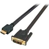 👉 Zwart EFB Elektronik 5.0m HDMI - DVI kabeladapter/verloopstukje 4049759069544