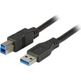 👉 Zwart mannen EFB Elektronik K5247SW.3 3m USB A B Mannelijk USB-kabel 4049759102371