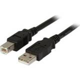 👉 Zwart mannen EFB Elektronik USB A/USB B, 2 m 5m A B Mannelijk USB-kabel 4049759053390