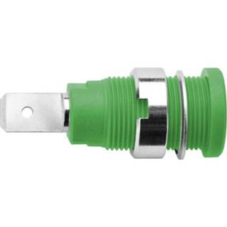 👉 Stift groen Veiligheids-labconnector, female Bus, inbouw verticaal Schützinger SEB 6452 Ni / GN Stift-�: 4 mm 2050004777895