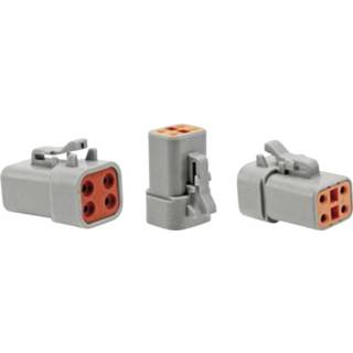 👉 F-connector Amphenol ATP06 4S Kabelschoen (rond) Bus, recht Serie (ronde connectors): AT 1 stuks 2050002906341