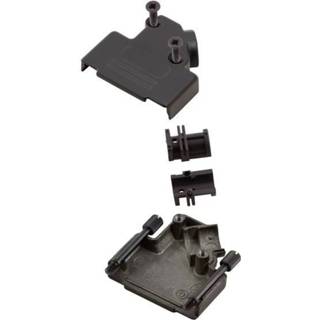 👉 MH Connectors MHD45ZK-15-BK-K D-SUB behuizing Aantal polen: 15 Metaal 45 Â° Zwart 1 stuks