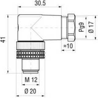 👉 Hirschmann 933 166-100 Sensor-/actor connector, niet geassembleerd M12 Stekker, haaks Aantal polen: 4 1 stuks 4002044200701