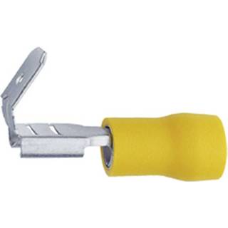 👉 Geel Klauke 750AZ Vlakstekker Met vertakking Insteekbreedte: 6.3 mm Insteekdikte: 0.8 180 ° Deels geïsoleerd 1 stuks 2050001364494