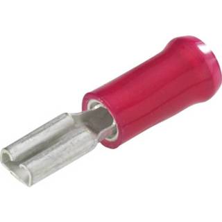 👉 Rood TE Connectivity PIDG-FASTON Vlakstekker Insteekbreedte: 4.8 mm Insteekdikte: 0.8 180 ° Deels geïsoleerd 1 stuks 2050001849700