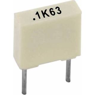 👉 Condensator polyester Kemet R82DC3100AA50K+ Radiaal bedraad 100 nF 63 V 10 % 5 mm (l x b h) 7.2 2.5 6.5 1 stuks 2050002450677