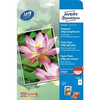 👉 Fotopapier Avery-Zweckform Premium Photo Paper Inkjet 2482-20 DIN A4 300 g/mÂ² 20 vellen Hoogglans 4004182410103