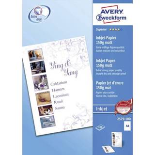 👉 Printerpapier wit Avery-Zweckform Superior Inkjet Paper printpapier DIN A4 150 g/mÂ² 100 vellen 4004182410042